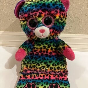 TY original Plush Leopard iPad and tablet holder